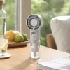 Simple three-color portable mini spray electric fan for outdoor use details Picture